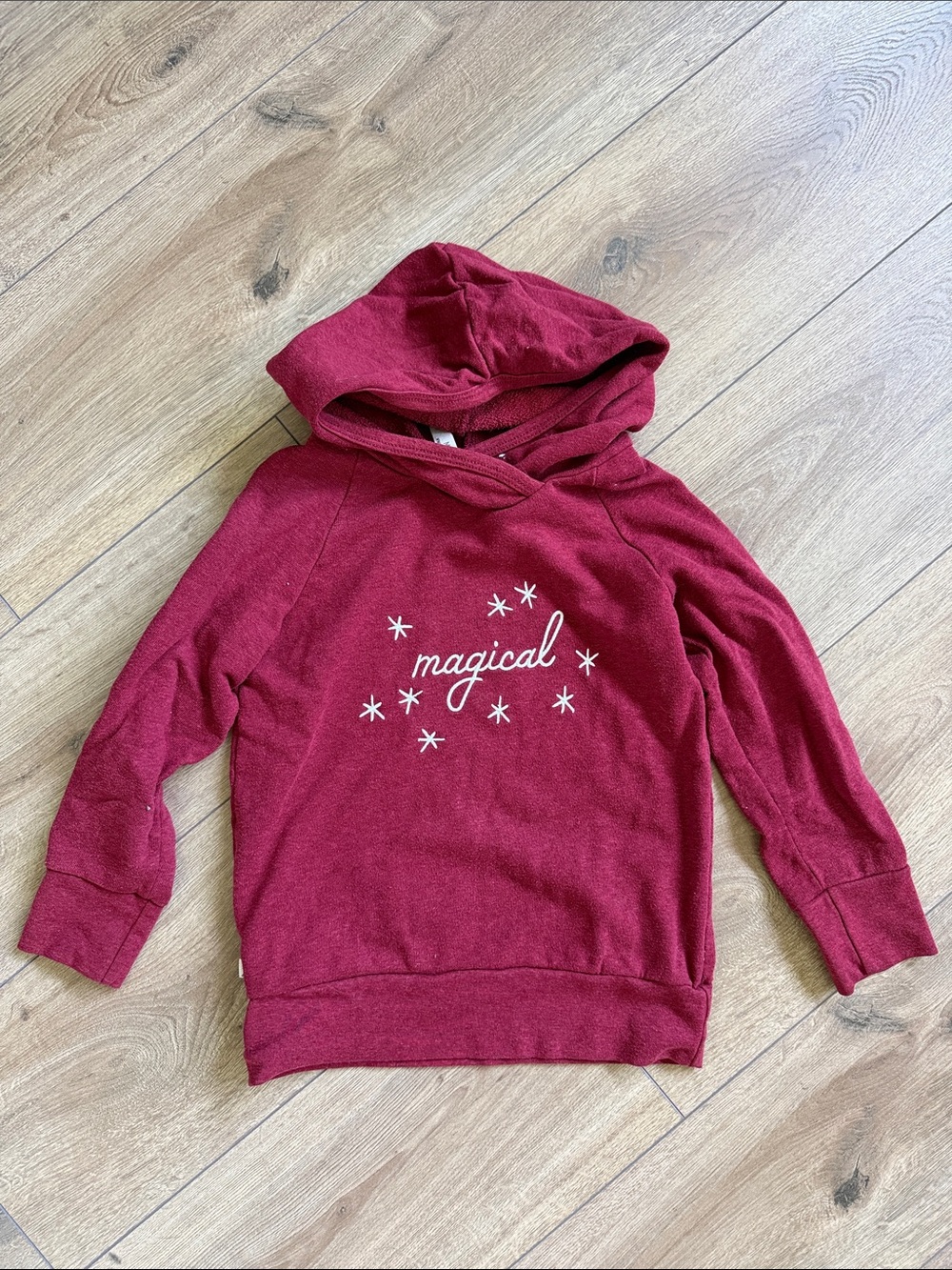 Kids 'Magical' Hooded Sweatshirt - Burgundy